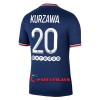 Virallinen Fanipaita Paris Saint-Germain Layvin Kurzawa 20 Kotipelipaita 2021-22 - Miesten